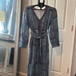 🧡 Soft Surroundings Boho Flowy Cotton Maxi Dress - Large (Fits 14) 🧡